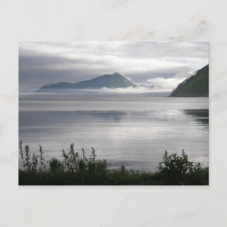 Carte Postale Misty Morning sur la baie Illiuliuk, île Unalaska