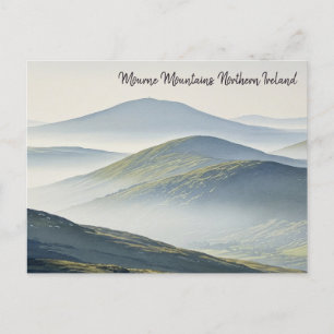 Carte Postale Misty Mourne Mountains Northern Ireland Travel