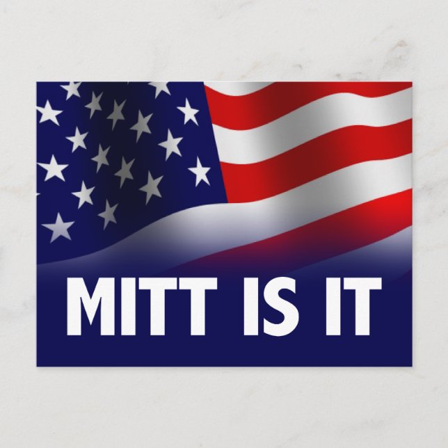 Carte Postale Mitt Is It - Romney Ryan 2012 (Devant)