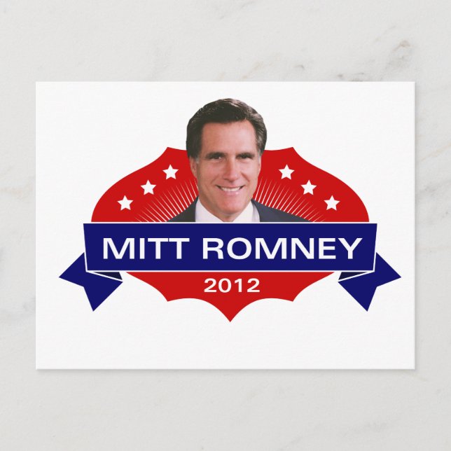 Carte Postale Mitt Romney 2012 pour le président (Devant)