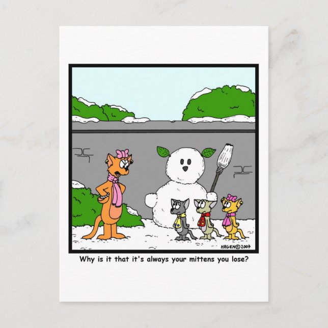 Carte Postale Mittens (Devant)