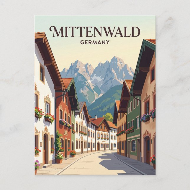 Carte Postale Mittenwald Allemagne (Devant)