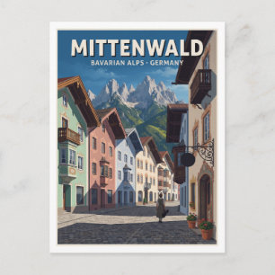 Carte Postale Mittenwald Allemagne Voyage Souvenir
