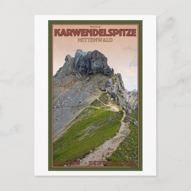 Carte Postale Mittenwald - Karwendelberg (Devant)