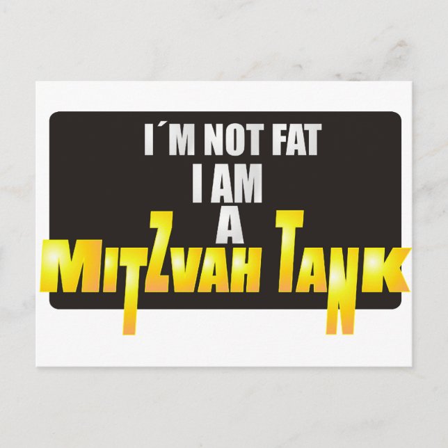 Carte Postale Mitzvah Tank (Devant)