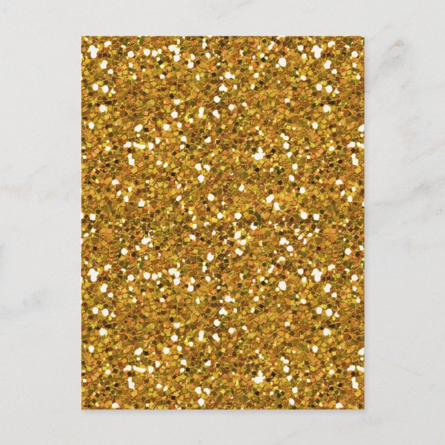 CARTE POSTALE MIXMATCH ROYAL GOLDS GOLDEN BLANC PAILLETÉ FOND (Devant)