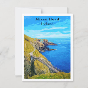 Carte Postale Mizen Head Cork Irlande Style rétro