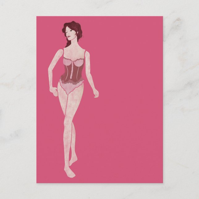 Carte Postale m'lady mannequin (Devant)