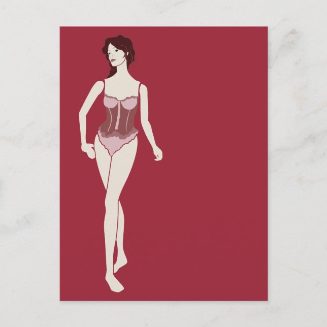 Carte Postale m'lady mannequin (Devant)