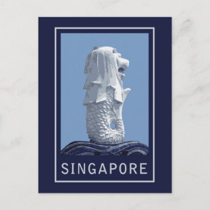 Carte Postale Mlion de Singapour