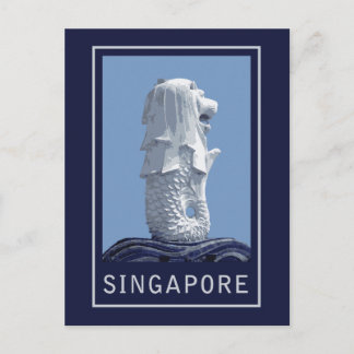 Carte Postale Mlion de Singapour