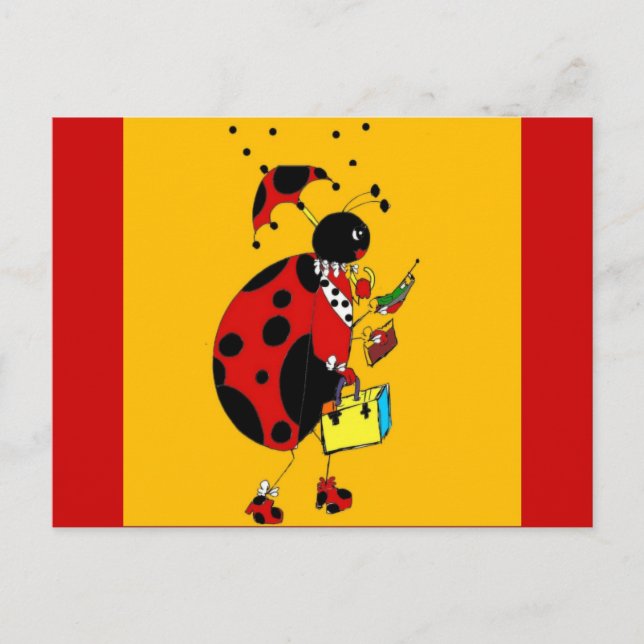 Carte Postale Mlle Ladybug