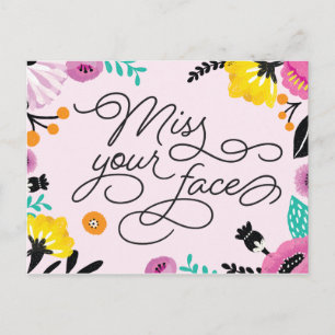 Carte Postale Mlle Your Face Postcard