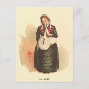 Carte Postale Mme Bardell par Kyd - Dickens' The Pickwick Papers