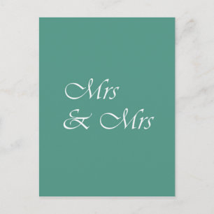 Carte Postale Mme et Mme Typographie