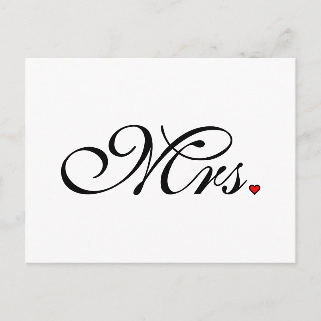 Carte Postale Mme Femme A Épousé Ses Nouvelles Maisons (Devant)