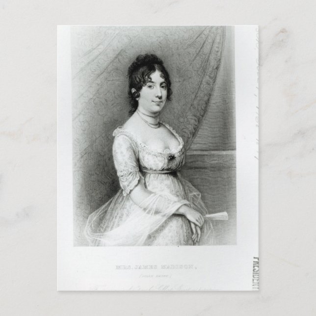 Carte Postale Mme James Madison, Dolley Payne, c.1804-55 (Devant)