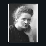 Carte Postale mme marie curie<br><div class="desc">madame,  marie,  curie,  chimie,  chimiste,  physique,  physicien,  radium,  science,  scientifique,  professeur,  enseignant,  phd,  cadeau,  présent</div>