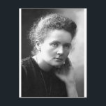 Carte Postale mme marie curie<br><div class="desc">madame,  marie,  curie,  chimie,  chimiste,  physique,  physicien,  radium,  science,  scientifique,  professeur,  enseignant,  phd,  cadeau,  présent</div>