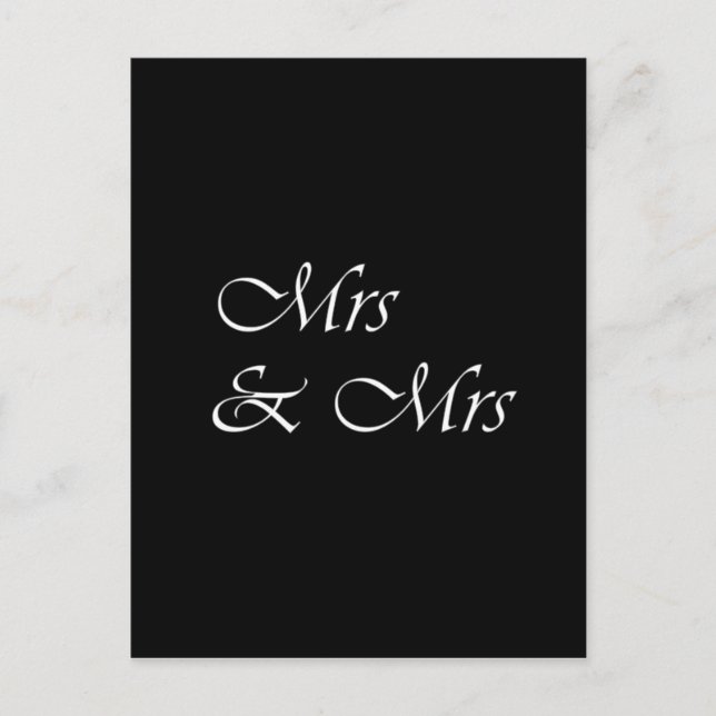 Carte Postale Mme & Mme (Devant)