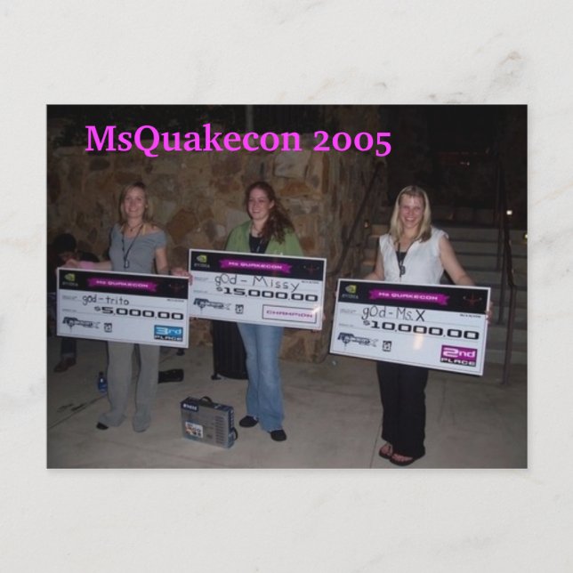 Carte Postale MmeQuakecon 2005 petite de la destruction gagner (Devant)