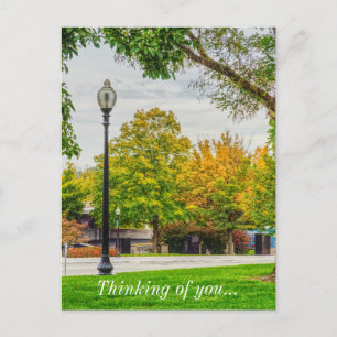 Carte postale MO Capitol Autumn Grounds en pensant