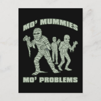 Carte Postale mo momies mo problèmes drôle halloween