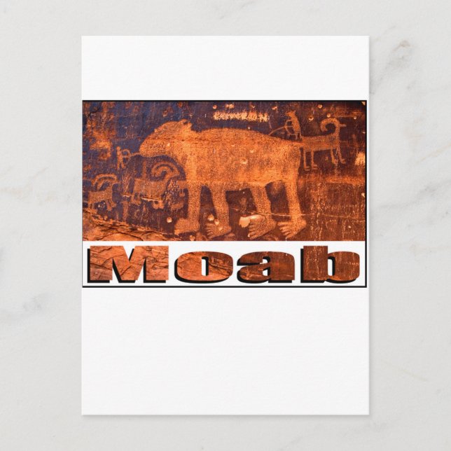 Carte Postale Moab Bear Petroglyph (Devant)