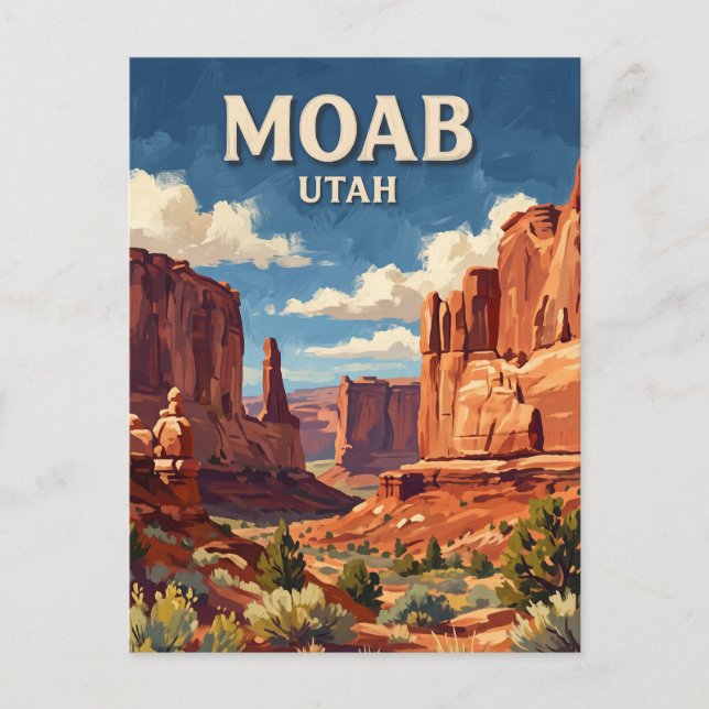 Carte Postale Moab Utah (Devant)