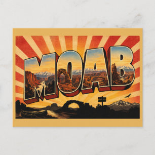 Carte Postale Moab Utah Canons de roche rouge Arches Art