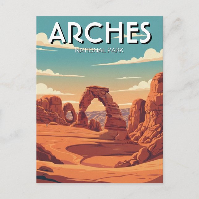 Carte Postale Moab Utah Parc national des Arches Arche délicate (Devant)