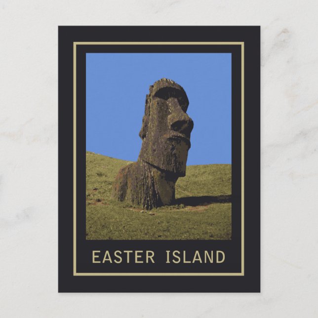 Carte Postale Moai de l'île de Pâques (Devant)