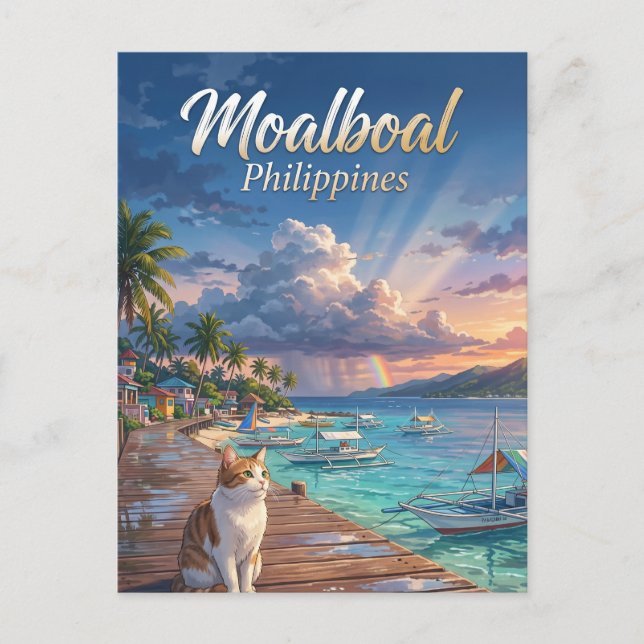 Carte Postale Moalboal Philippines (Devant)