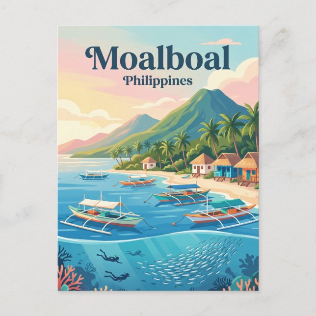 Carte Postale Moalboal Philippines (Devant)