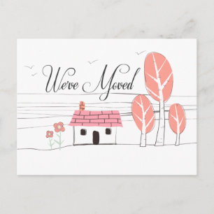 Carte postale mobile d'avis de maison de nouvelle