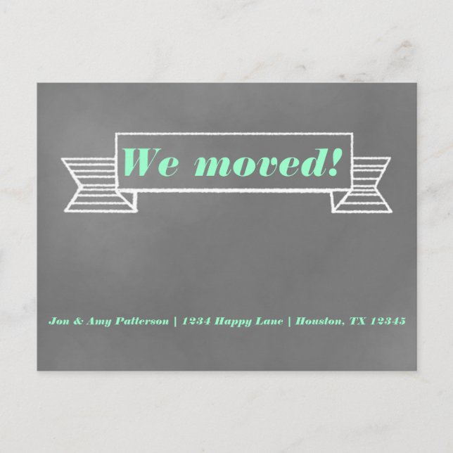 Carte postale mobile de faire-part de tableau (Devant)