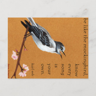 Carte Postale Mockingbird "Connaissez chaque chanson est votre p