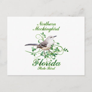Carte Postale Mockingbird Florida State Bird