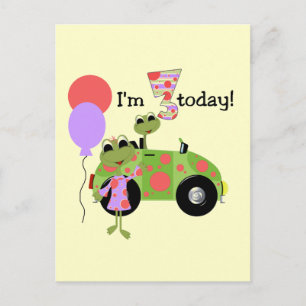 Carte Postale Mod Frogs 3e Anniversaire Tshirts et cadeaux