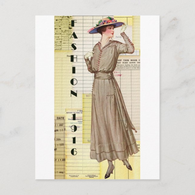 Carte Postale Mode 1916 (Devant)