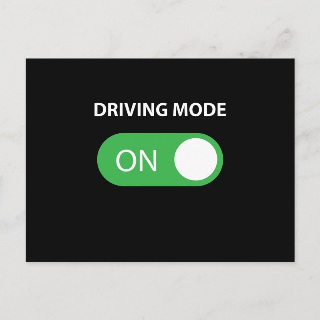 Carte Postale Mode Conduite Sur Un Conducteur De 16 Ans (Devant)