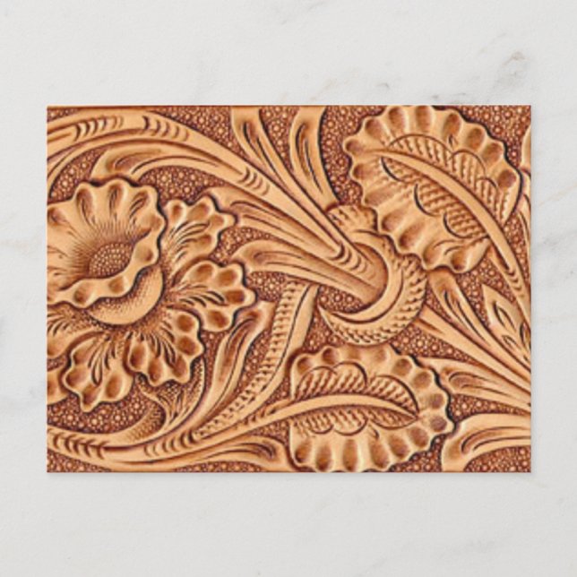 Carte Postale mode cowgirl vintage cuir sud-ouest (Devant)