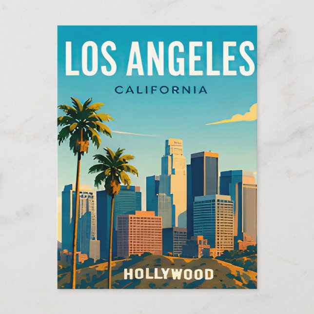 Carte Postale Mode de vie de luxe à Los Angeles (Devant)