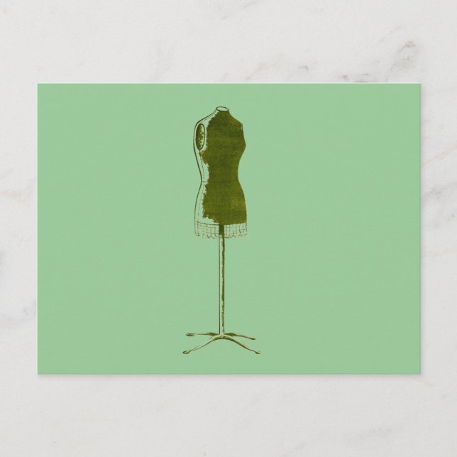 Carte Postale Mode des années 1960 Robe rétro (Devant)