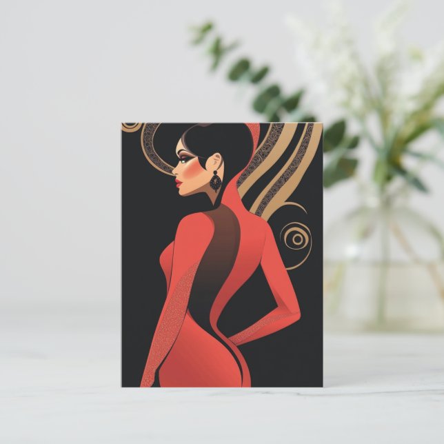 CARTE POSTALE MODE ESQUE #2 (Debout devant)