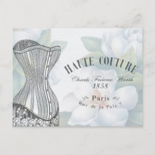 Carte Postale Mode Haute Couture vintage