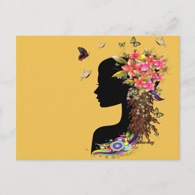 Carte Postale Mode Imaginaire pour dames (Devant)