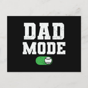 Carte Postale Mode Papa activé Baseball famille beau design