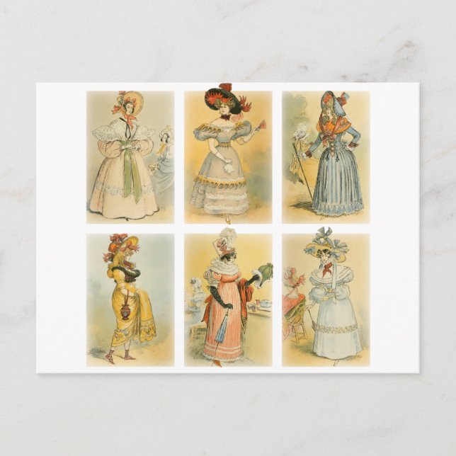 Carte Postale Mode Paris vintage (1) (Devant)