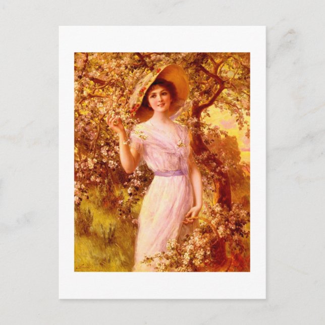 Carte Postale Mode victorienne, style Vintage (Devant)